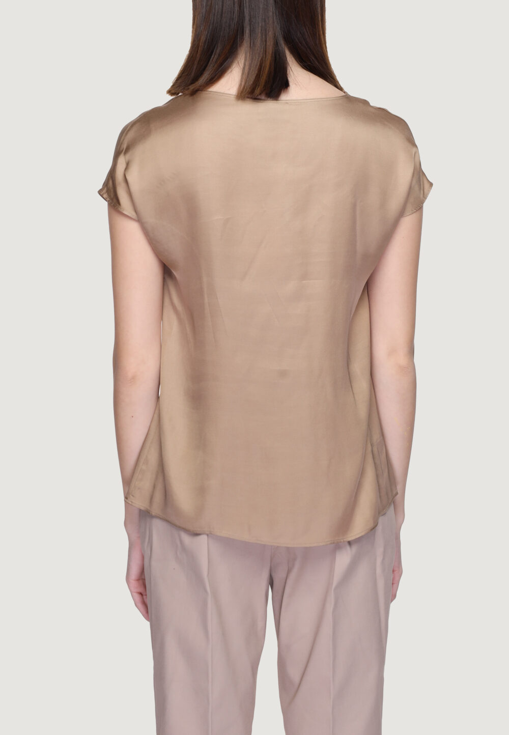 Blusa manica corta Alviero Martini Prima Classe Beige - Foto 2