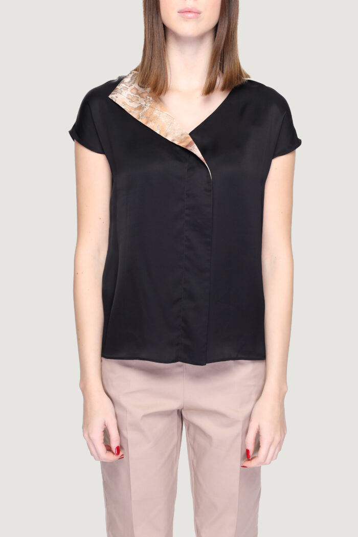 Blusa manica corta Alviero Martini Prima Classe  Nero