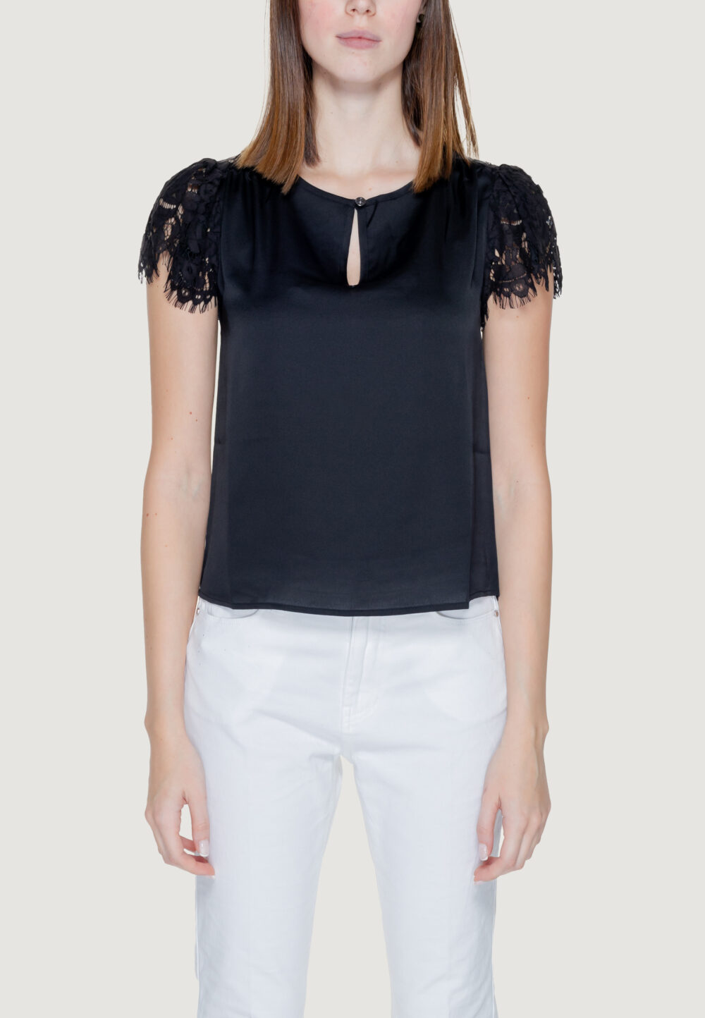 Blusa manica corta Guess guendalina Nero - Foto 1