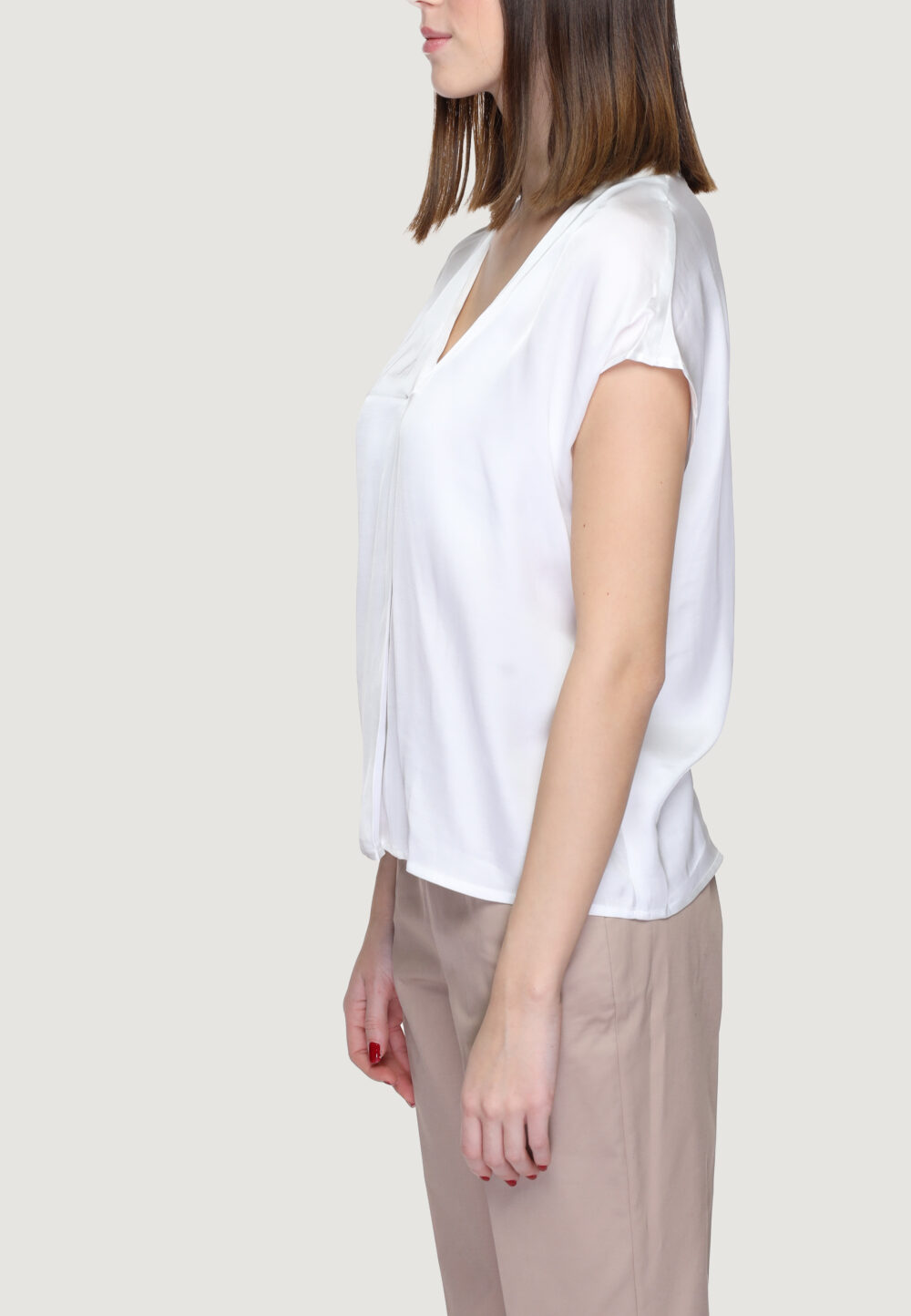 Blusa manica corta Rinascimento Bianco - Foto 3