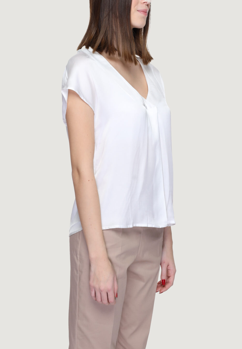 Blusa manica corta Rinascimento Bianco - Foto 4