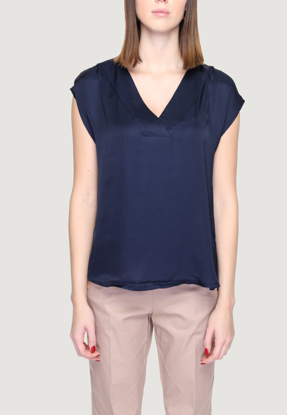 Blusa manica corta Street One Blue scuro - Foto 1