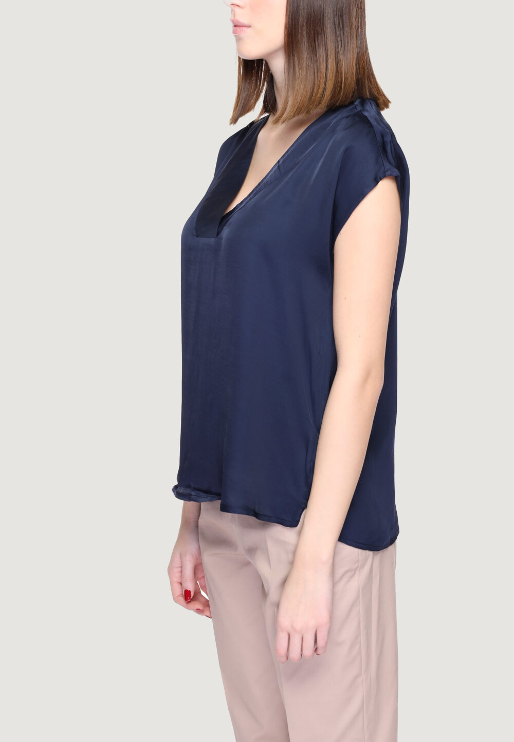 Blusa manica corta Street One Blue scuro - Foto 4