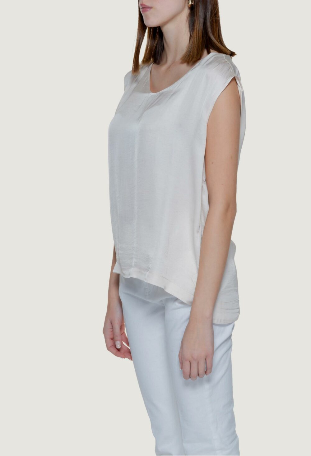 Blusa manica corta Street One Crema - Foto 3