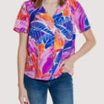 Blusa manica corta Vila Clothes vilimia osa v-neck s/s Rosa - Foto 1