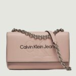 Borsa Calvin Klein Jeans sculpted ew flap conv25 mono Rosa - Foto 1