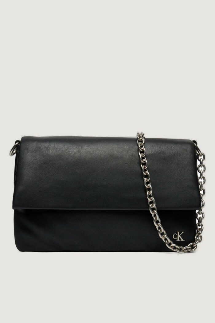 Borsa Calvin Klein micro mono chain ew flap25 Nero