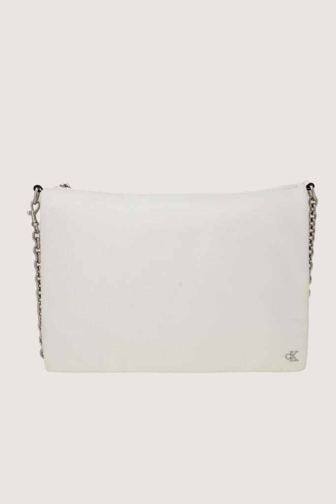 Borsa Calvin Klein micro mono chain shoulder 33 Panna