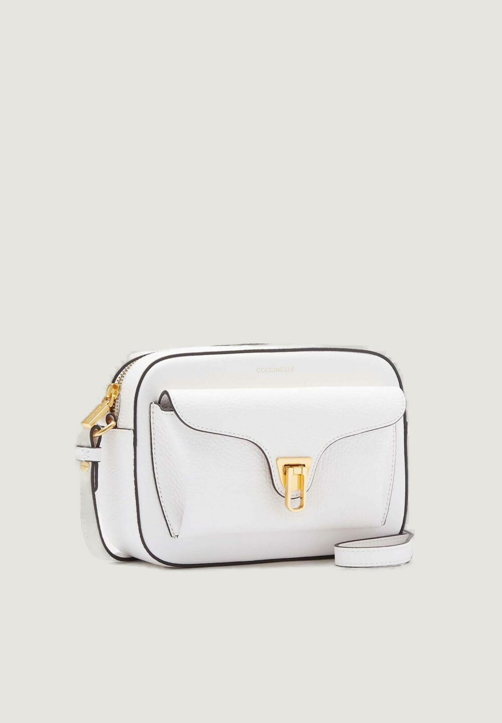 Borsa Coccinelle grained leather Bianco - Foto 3