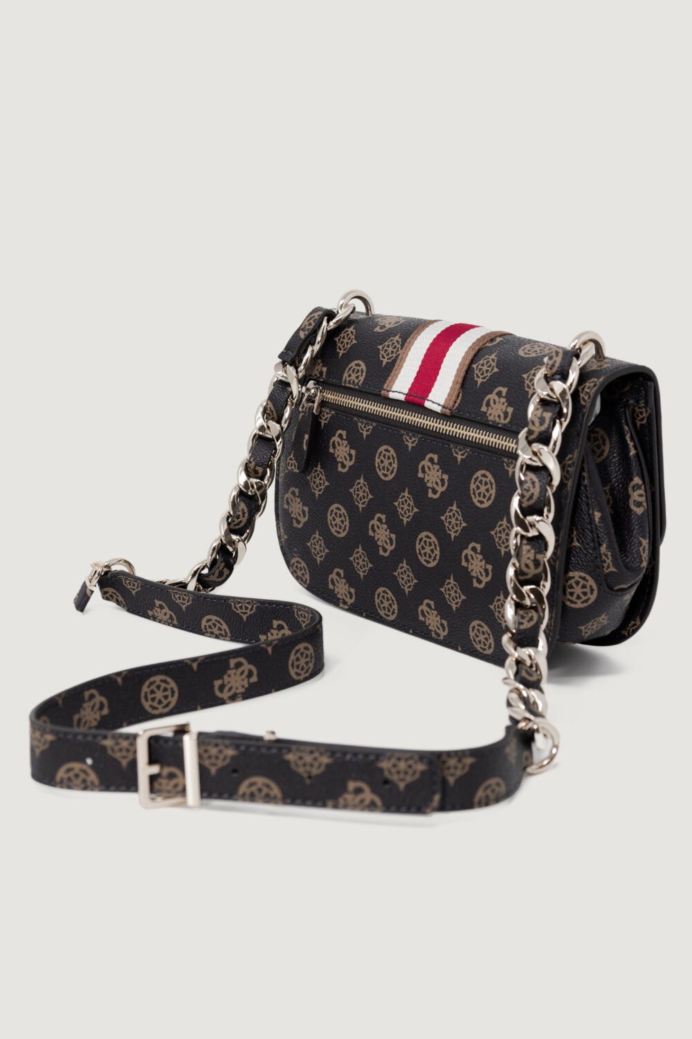 Borsa Guess nelka crossbody flap Marrone - Foto 3