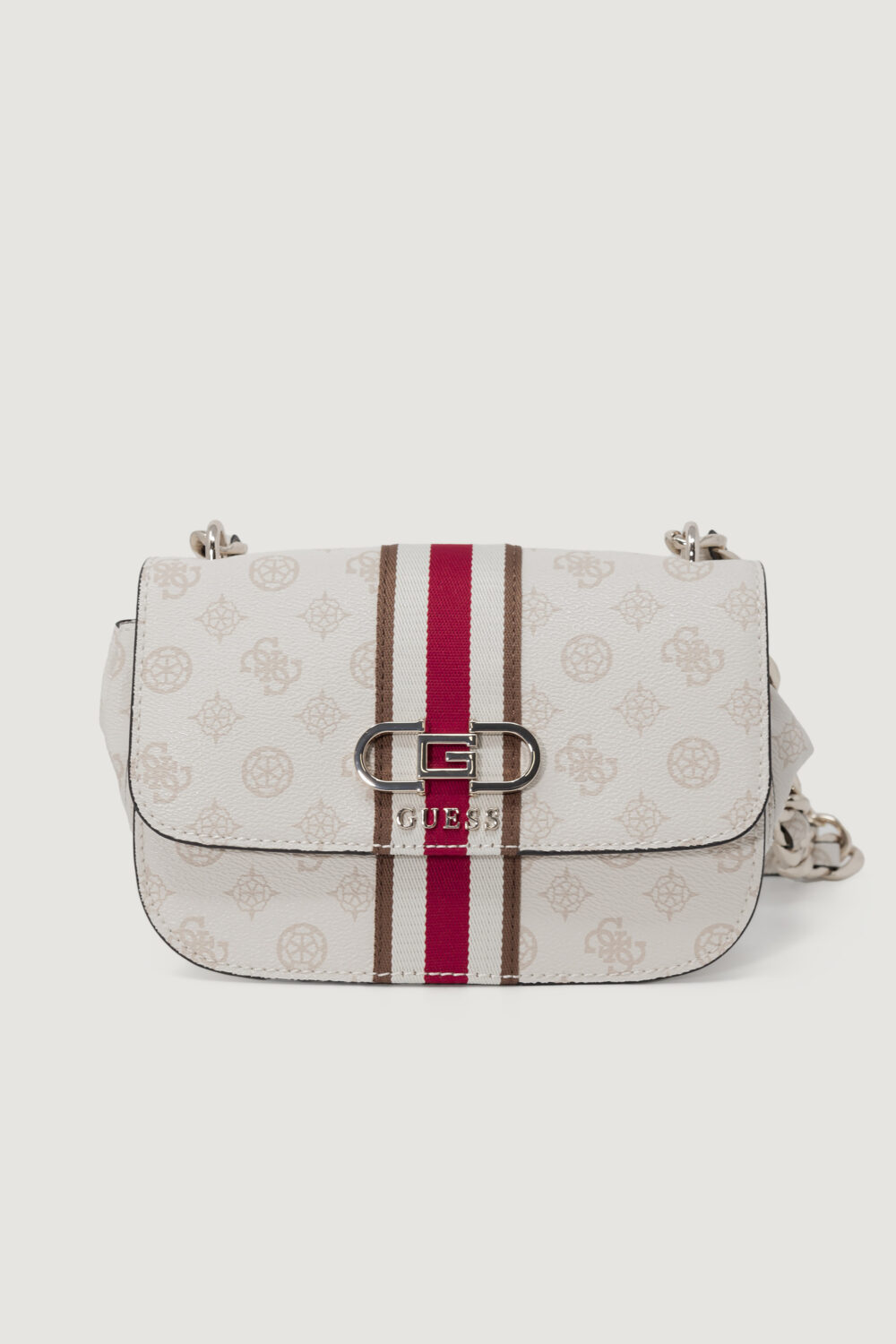 Borsa Guess nelka crossbody flap Panna - Foto 1