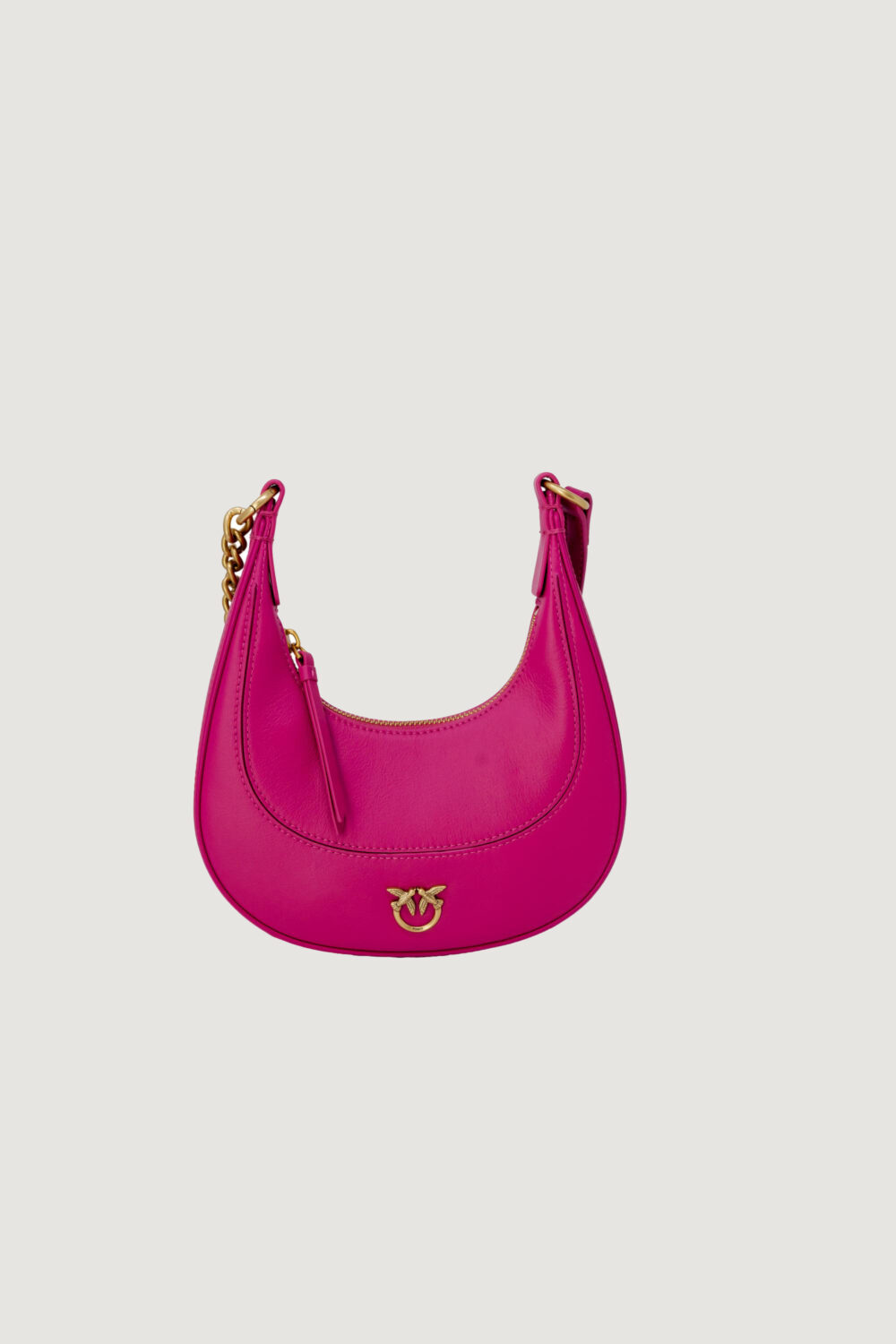 Borsa Pinko brioche hobo mini vitello morb Rosa - Foto 1