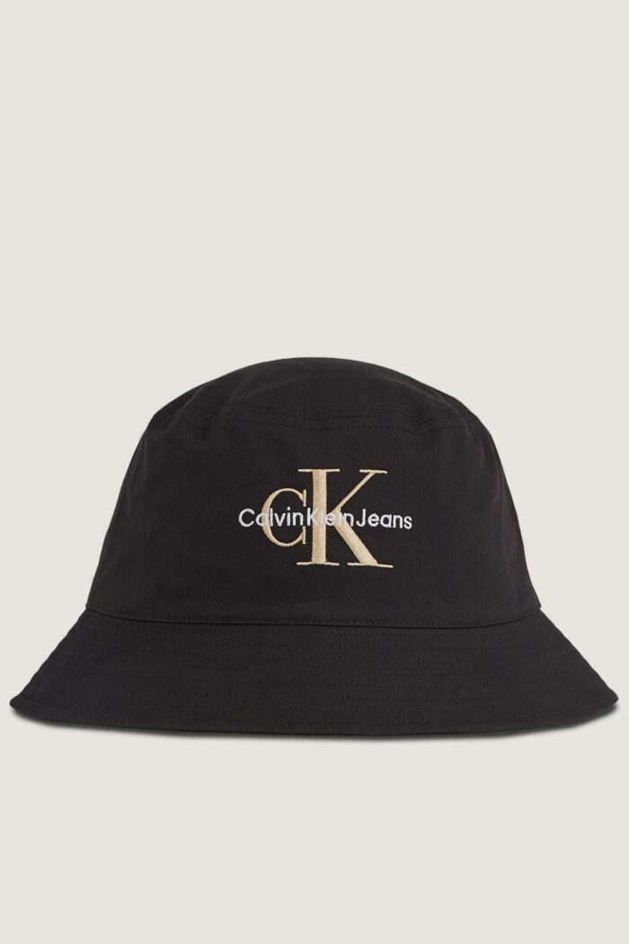 Cappello alla pescatora Calvin Klein monogram Nero