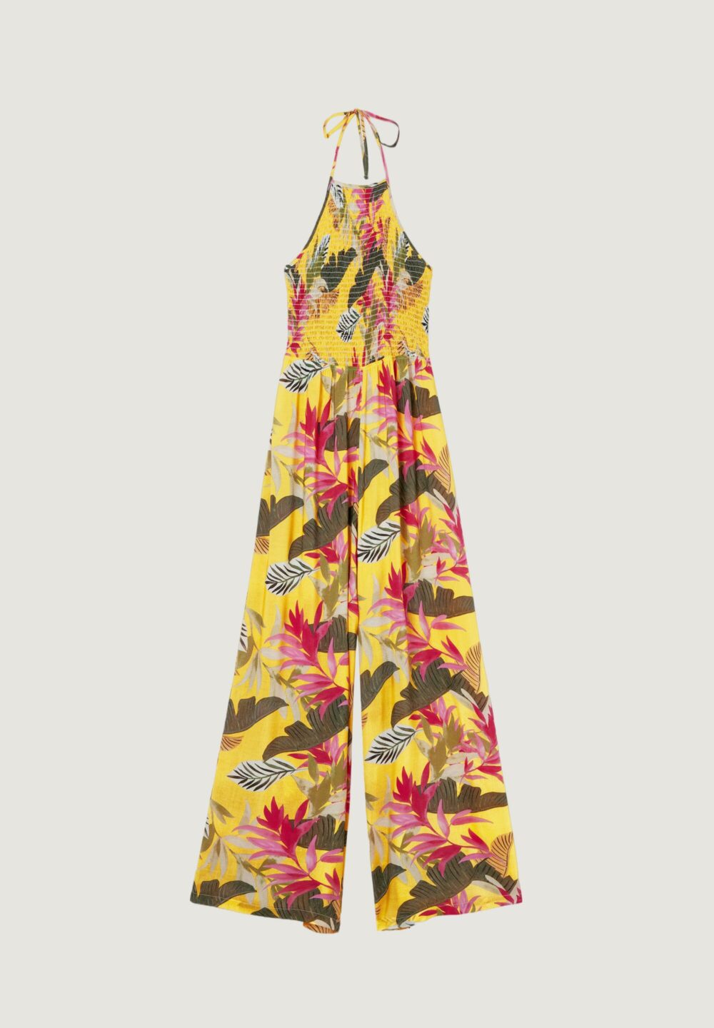 Caftano Desigual jumpsuit tropical Giallo - Foto 6