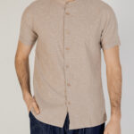 Camicia manica corta HAMAKI-HO Beige scuro - Foto 1