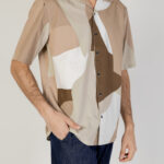 Camicia manica corta Only & Sons onstie rlx ss aop resort Marrone - Foto 1