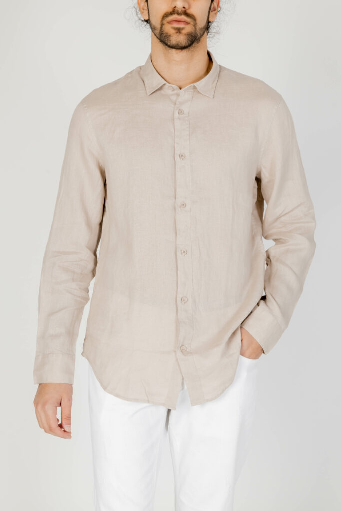 Camicia manica lunga Armani Exchange  Beige