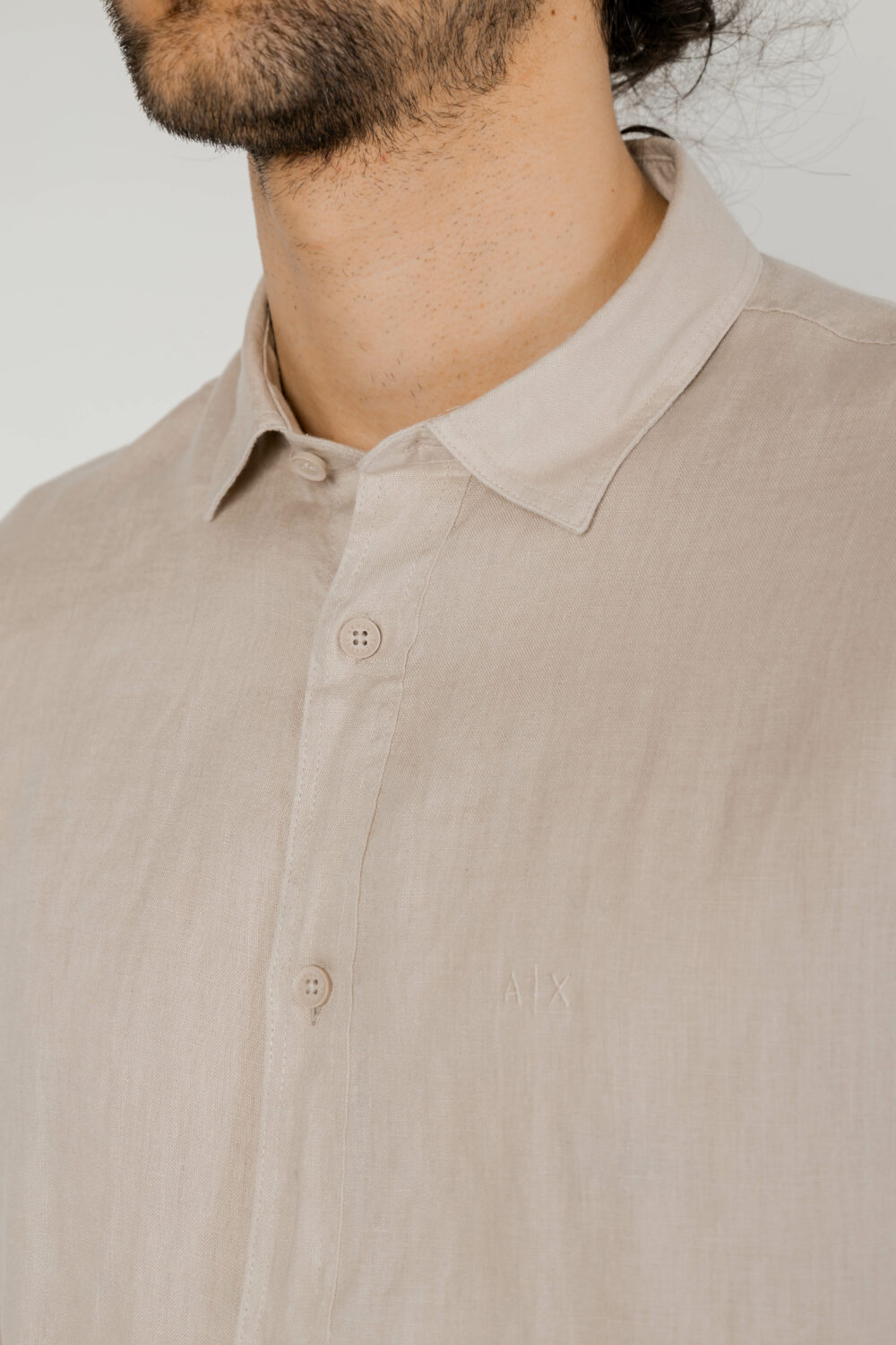 Camicia manica lunga Armani Exchange Beige - Foto 7