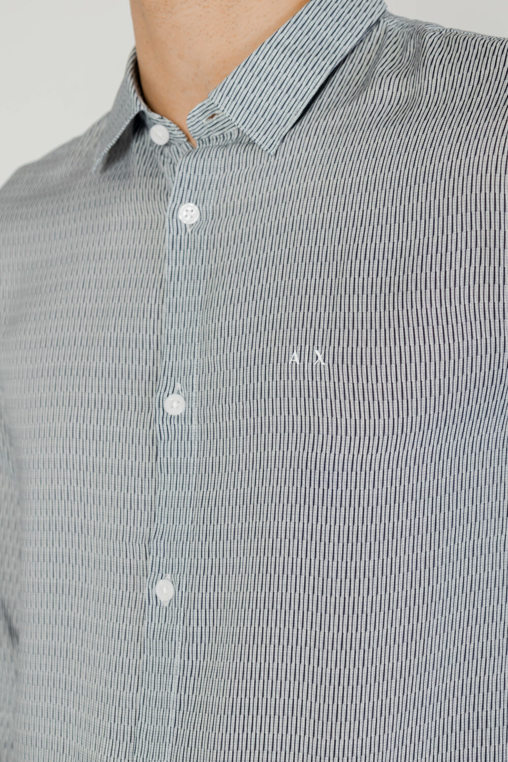 Camicia manica lunga Armani Exchange Black-White - Foto 2