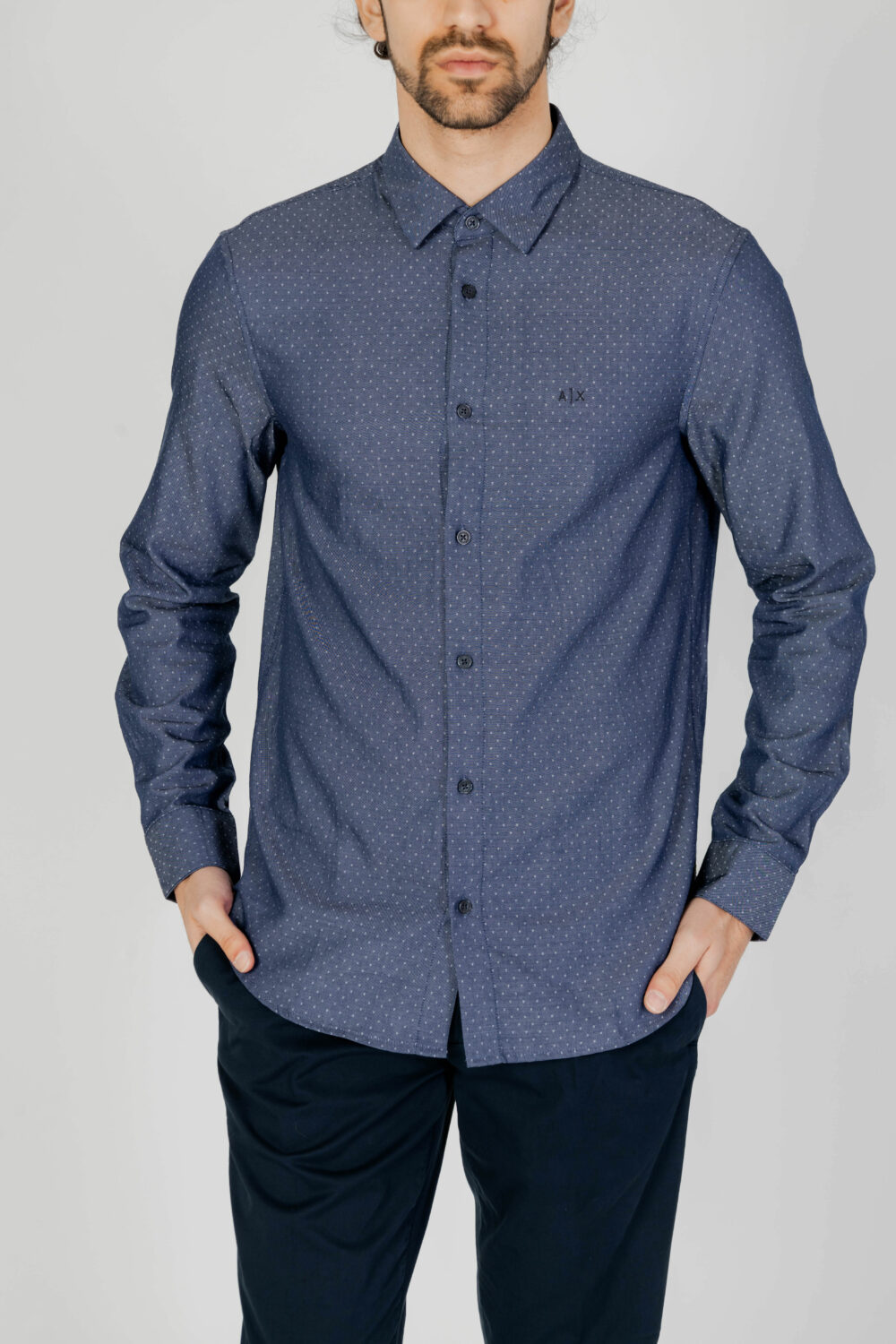 Camicia manica lunga Armani Exchange Blu - Foto 1