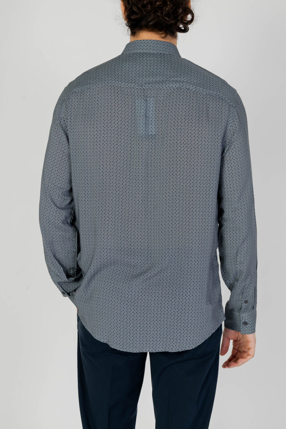 Camicia manica lunga Armani Exchange Grigio - Foto 3