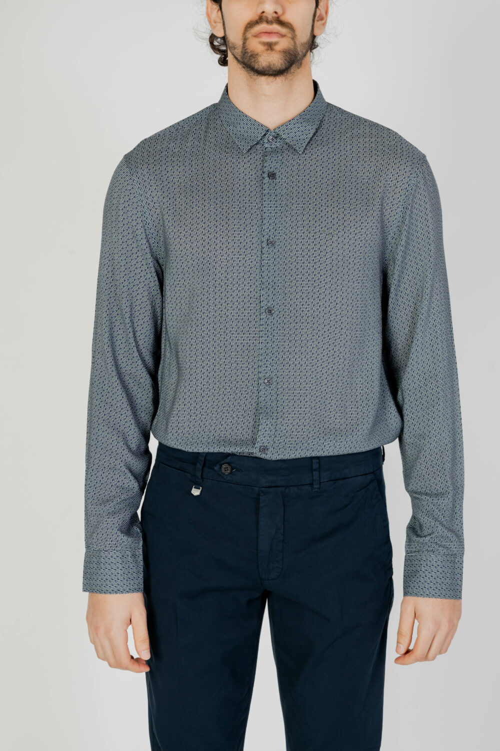 Camicia manica lunga Armani Exchange Grigio - Foto 6