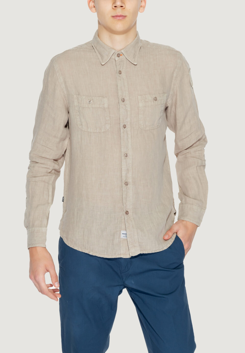 Camicia manica lunga Blauer. Beige - Foto 1