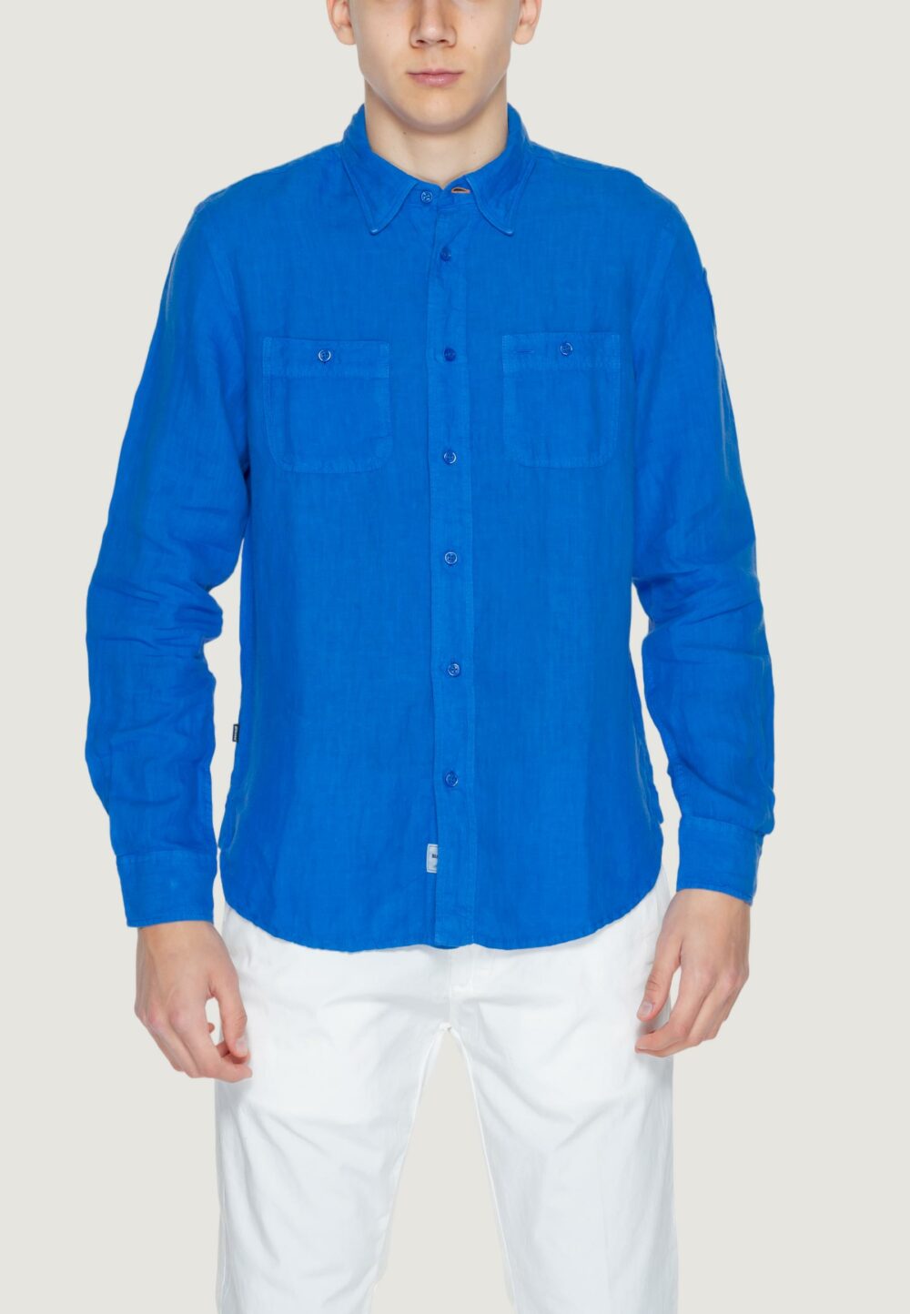 Camicia manica lunga Blauer. Blu - Foto 1