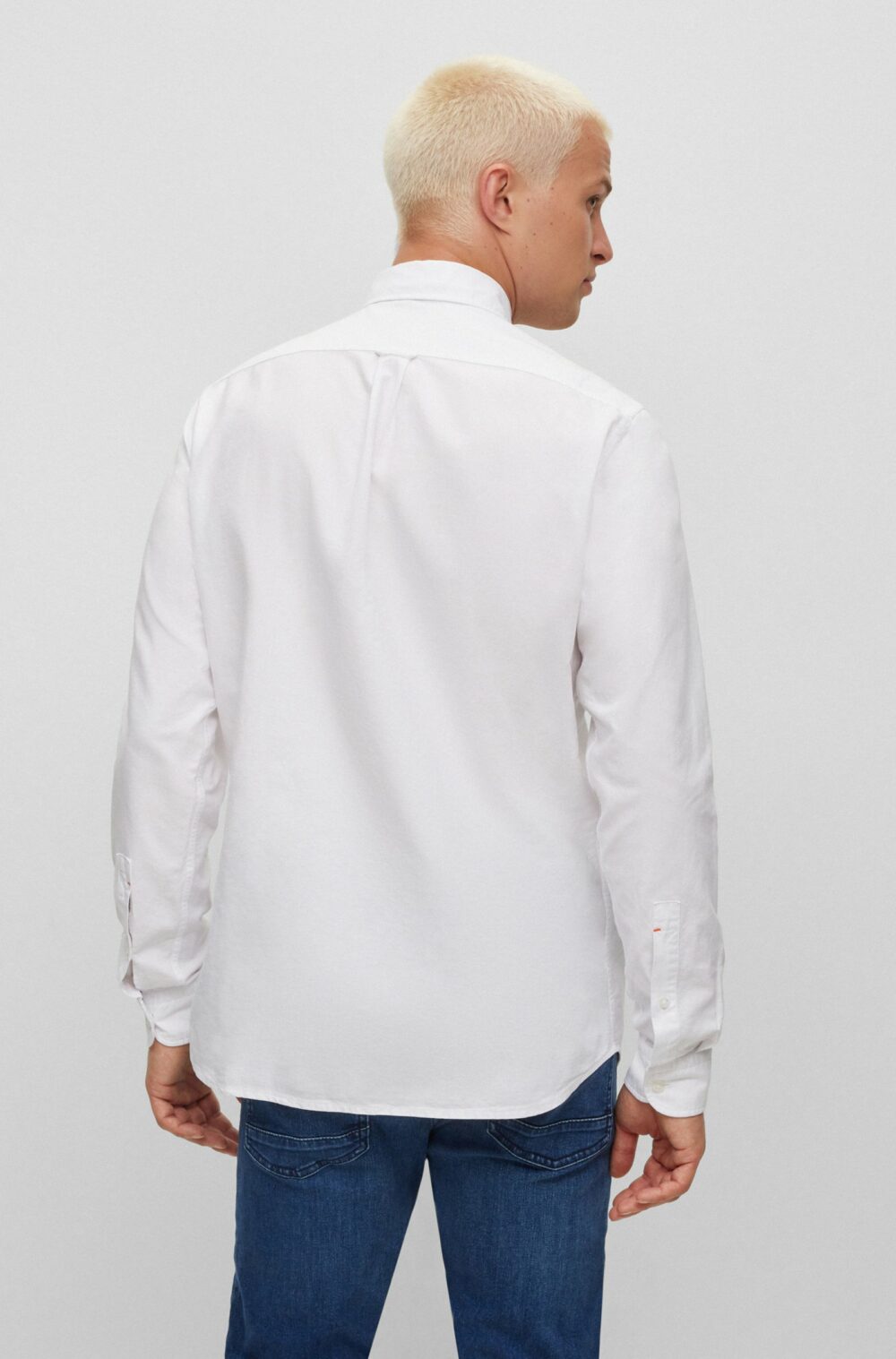 Camicia manica lunga Boss rickert 10247370 01 Bianco - Foto 3