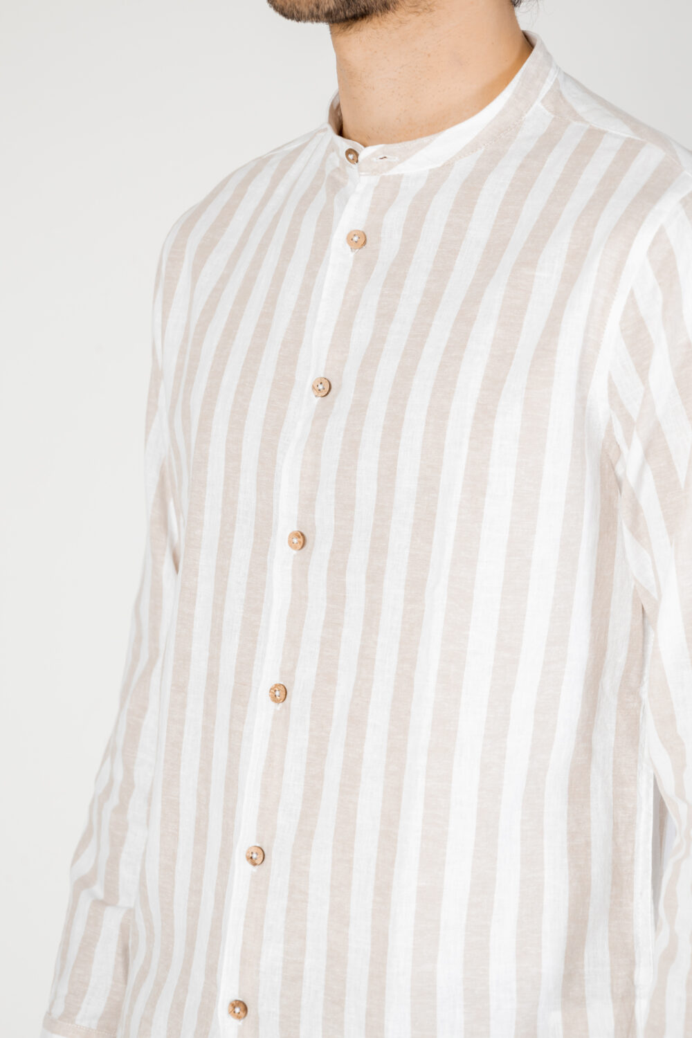 Camicia manica lunga HAMAKI-HO Beige - Foto 2