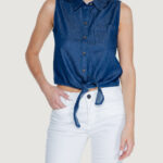 Camicia manica corta Jacqueline de Yong jdykai s/l wvn Dark Blue Denim - Foto 1