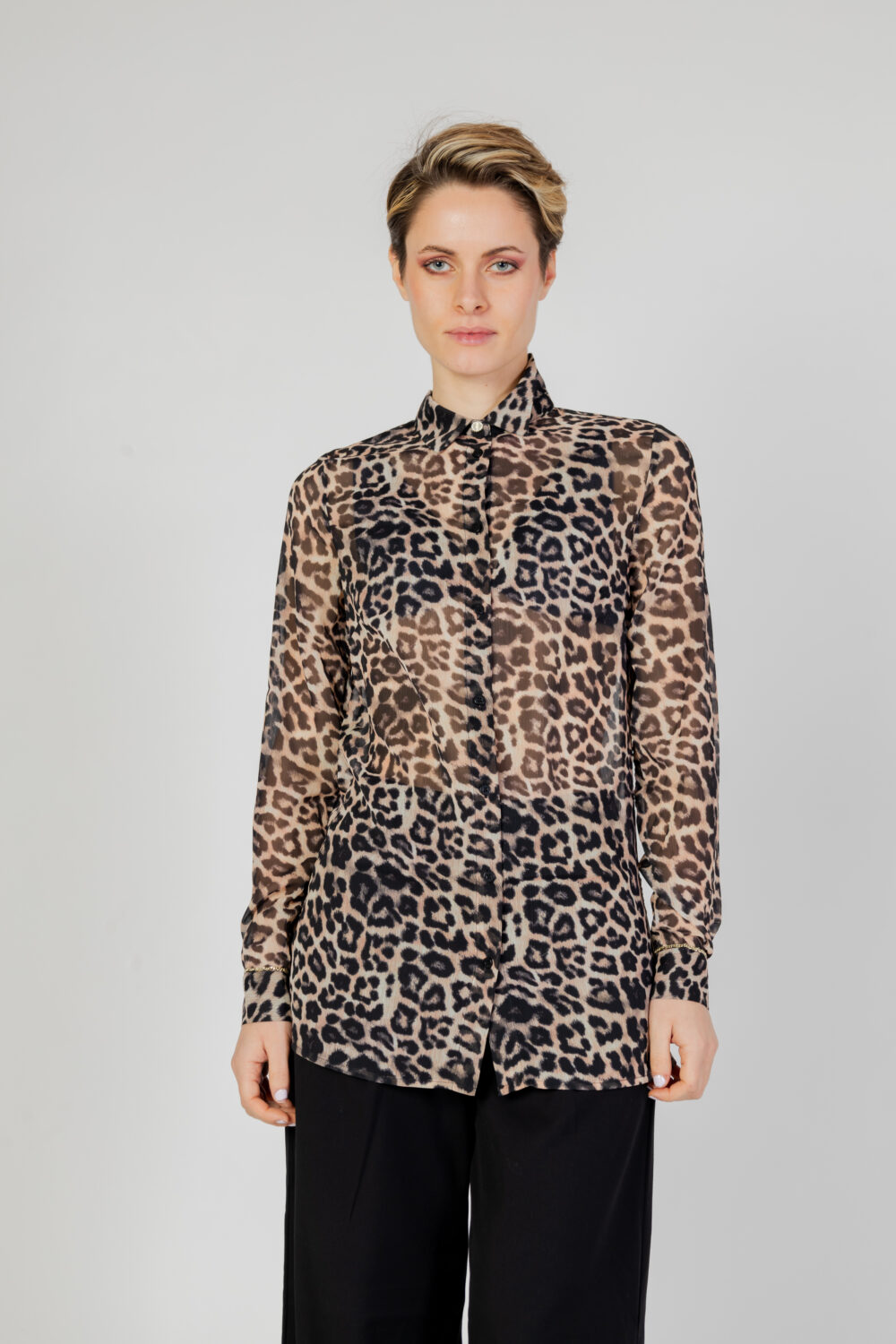 Camicia manica lunga Guess ls clouis Marrone - Foto 6