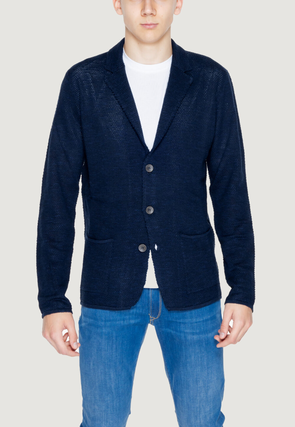 Cardigan HAMAKI-HO Blue scuro - Foto 1