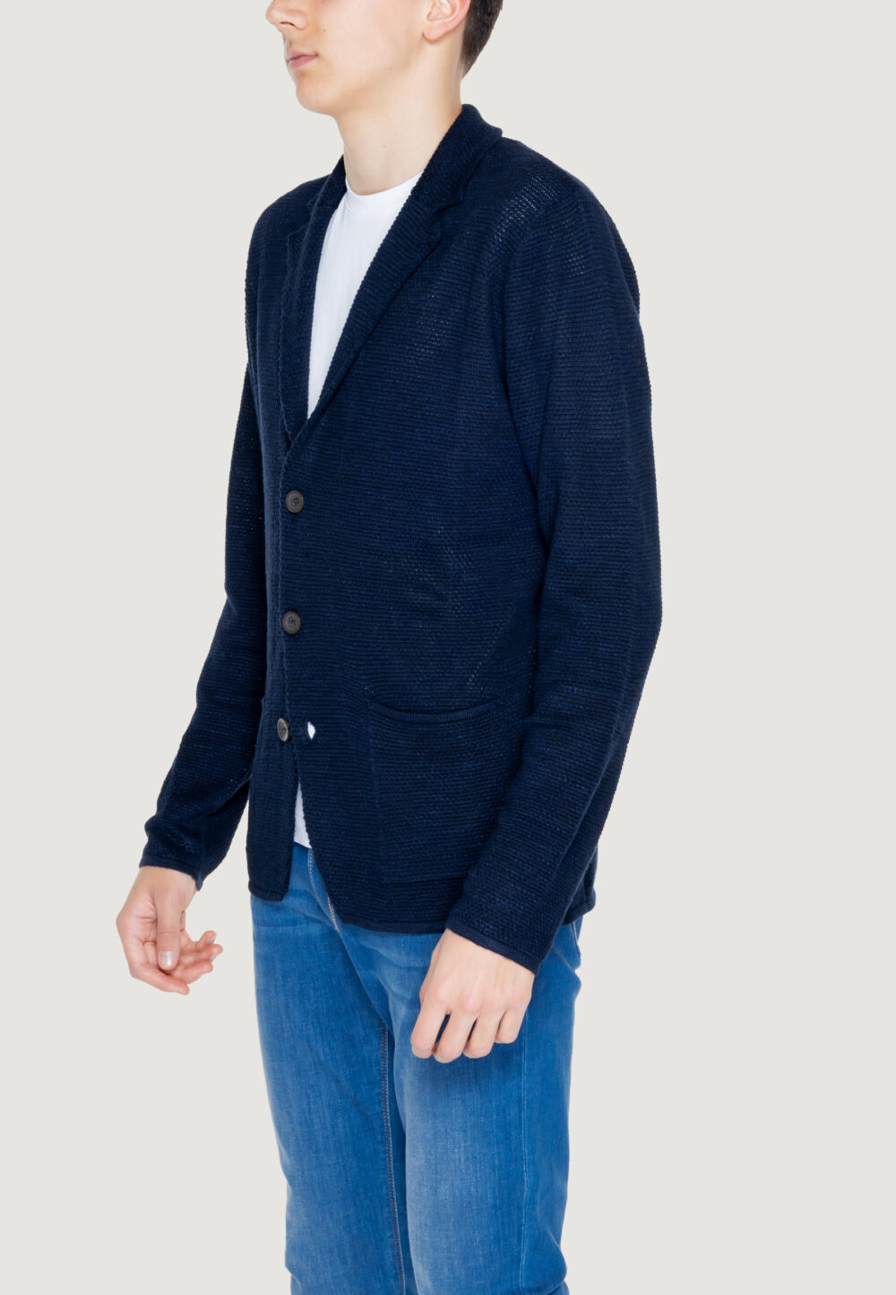 Cardigan HAMAKI-HO Blue scuro - Foto 4