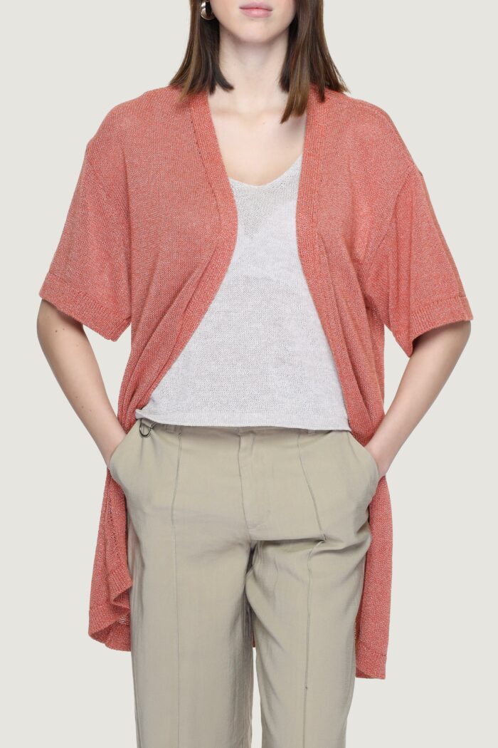 Cardigan Jacqueline de Yong jdyshine life l/s open kimono knt Mattone