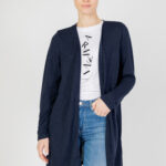 Cardigan Street One knit look long jacket w.slits Blu - Foto 1