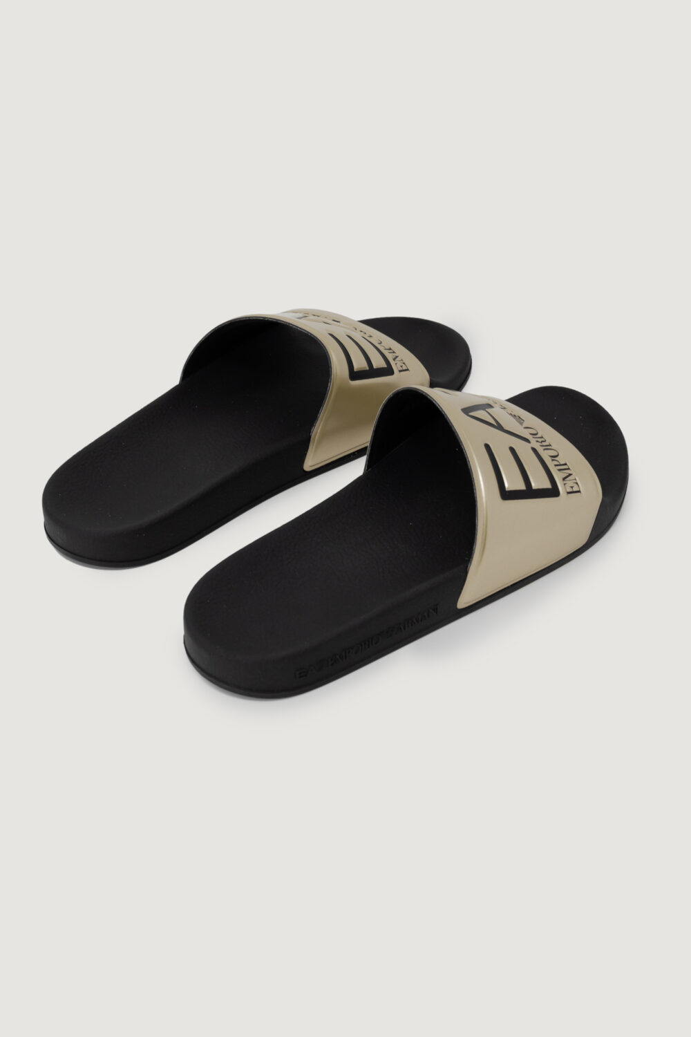 Ciabatte con fascia EA7 unisex Black gold - Foto 3