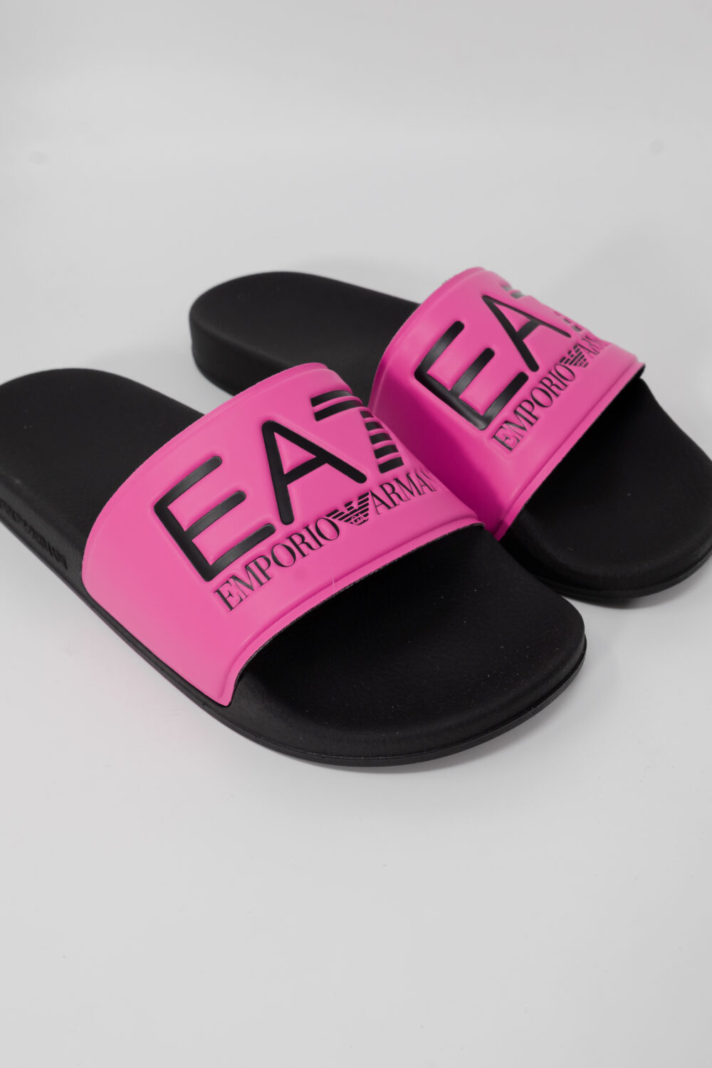 Ciabatte con fascia EA7 unisex Rosa Fluo - Foto 5