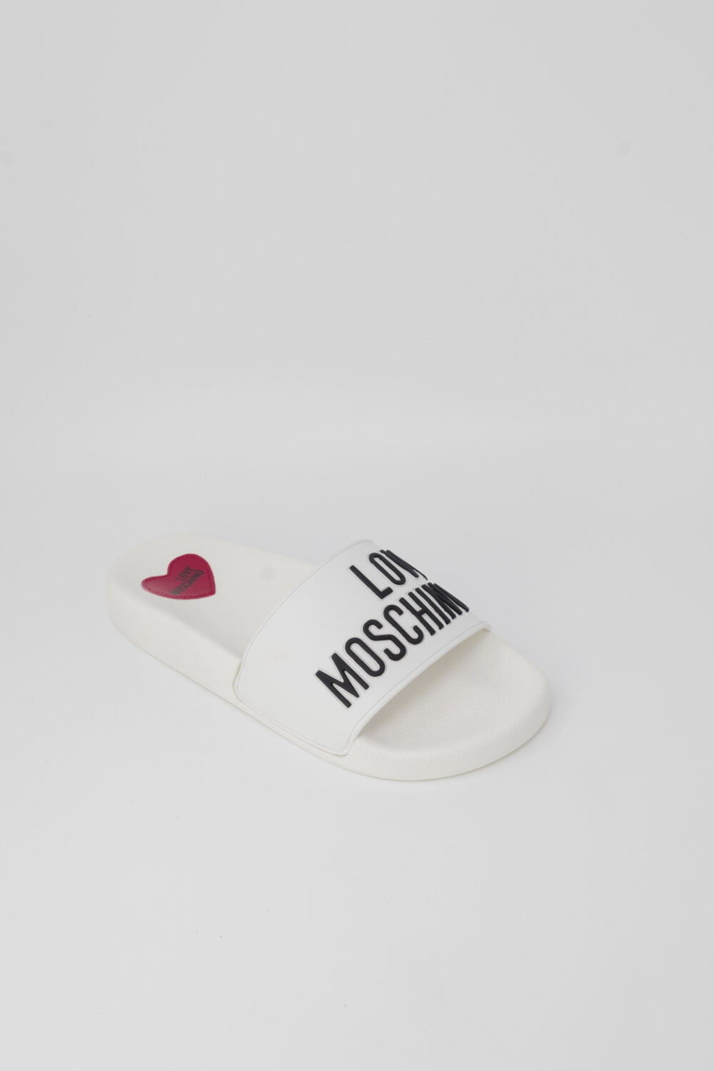 Ciabatte con fascia Love Moschino Bianco - Foto 4