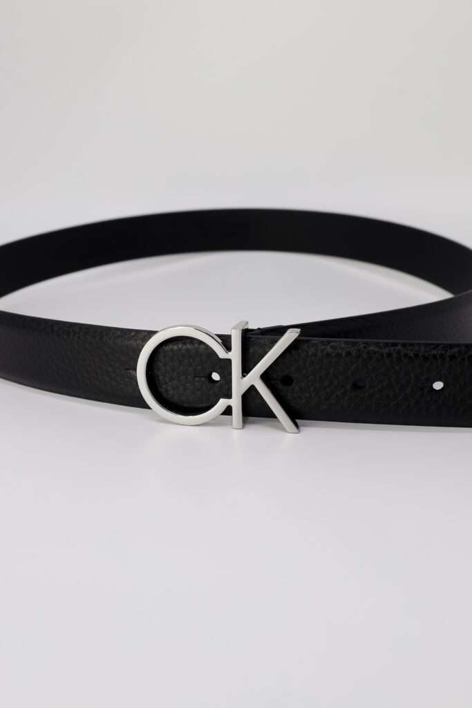 Cinta Calvin Klein logo 3.0 pebble Nero