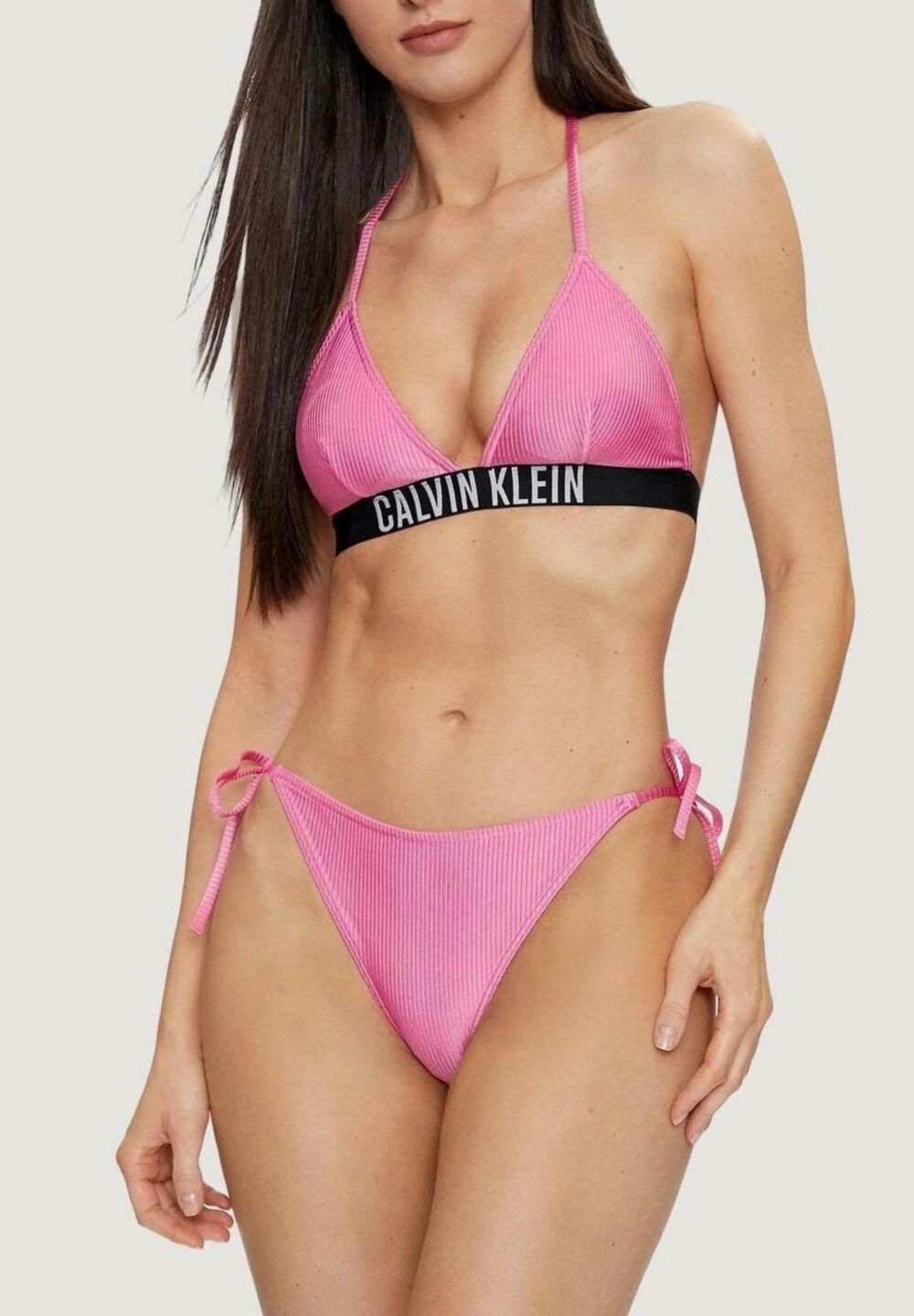 Costume da bagno Calvin Klein string side tie Rosa - Foto 3