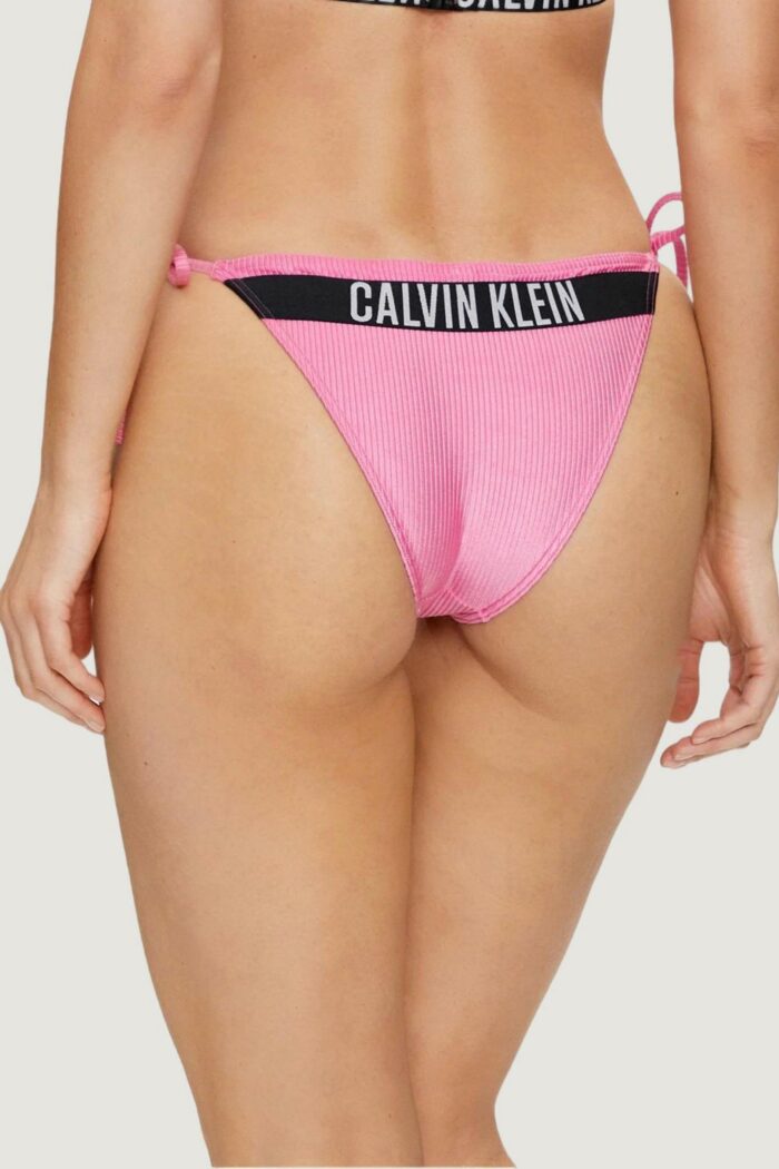 Costume da bagno Calvin Klein string side tie Rosa