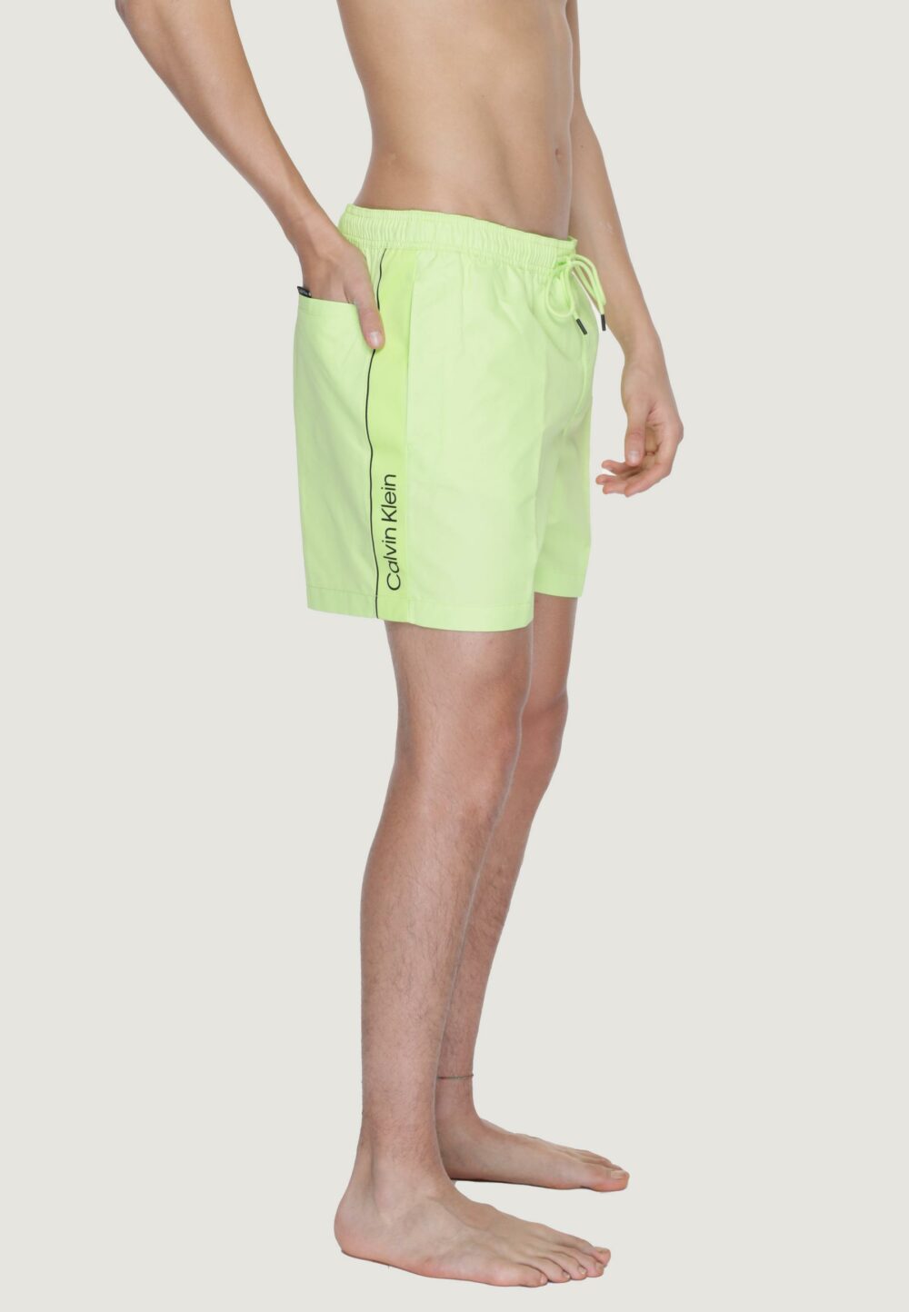 Costume da bagno Calvin Klein medium drawstring VERDE FLUO - Foto 4