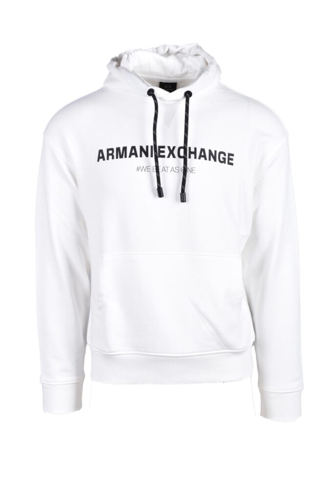 Felpa con cappuccio Armani Exchange  Bianco