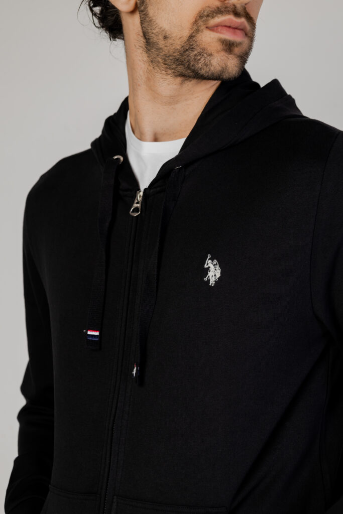 Felpa con cappuccio U.S. Polo Assn. luke Nero