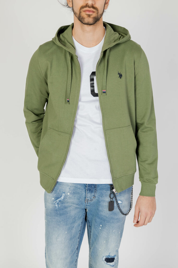 Felpa con cappuccio U.S. Polo Assn. luke Verde