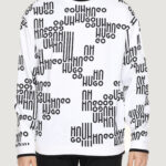 Felpa senza cappuccio Hugo acid aop sweatshirt 10245059 01 Bianco - Foto 1