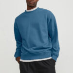 Felpa senza cappuccio Jack Jones jcocollective sweat crew neck sn Blu marine - Foto 1