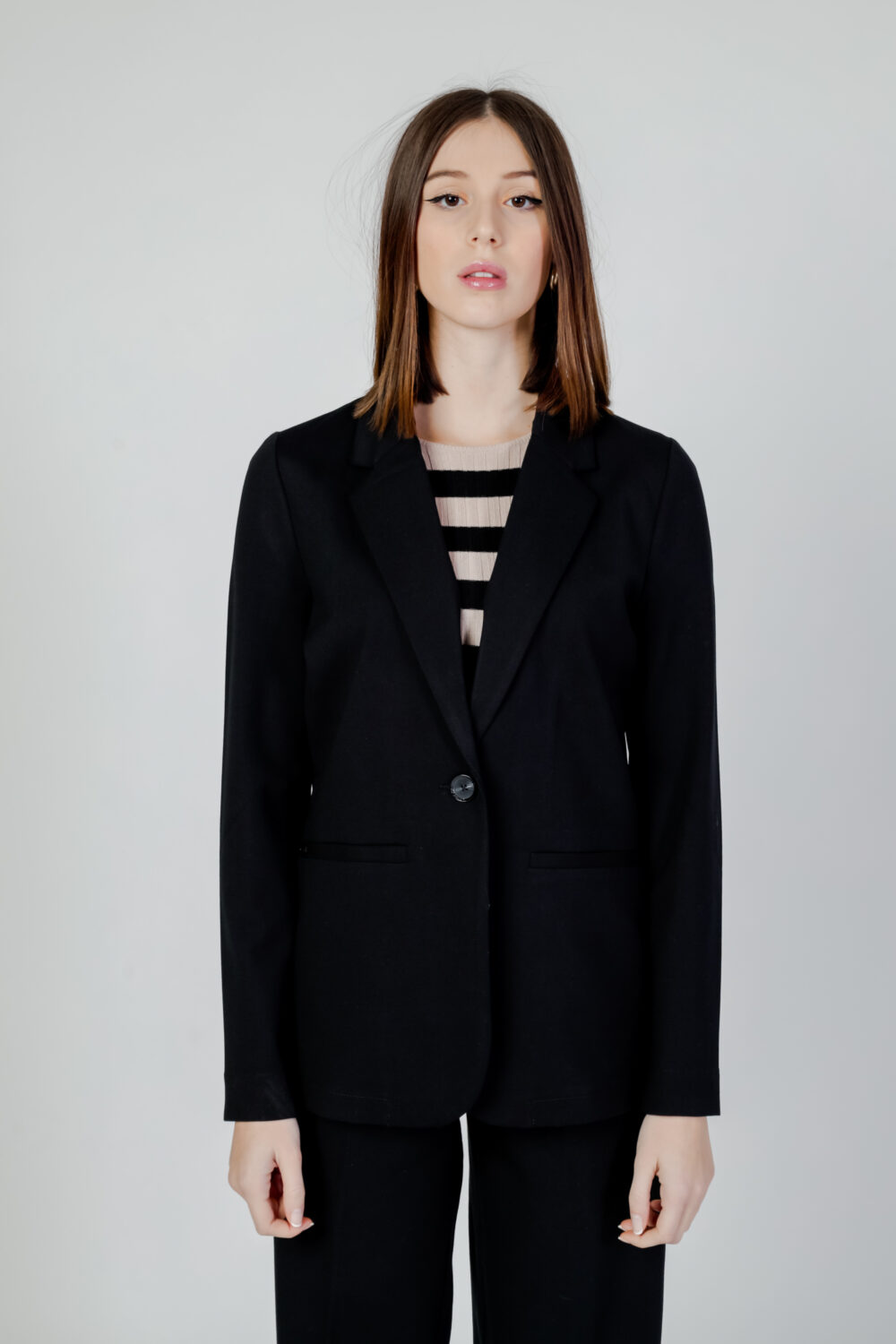 Giacca Street One long blazer heavy punto_set Nero - Foto 7