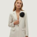 Giacca Vero Moda vmtess loose flower Beige - Foto 1